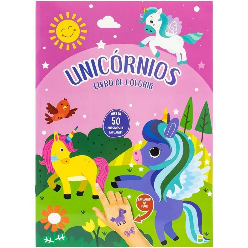 LIVRO TATUAGENS MANEIRAS: UNICÓRNIOS (MP) - BRASILEITURA