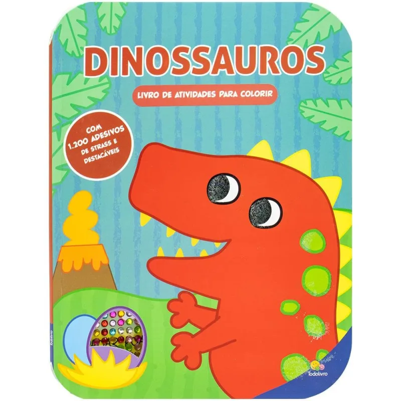 Adesivos Brilhantásticos - Dinossauros - LC - Livros
