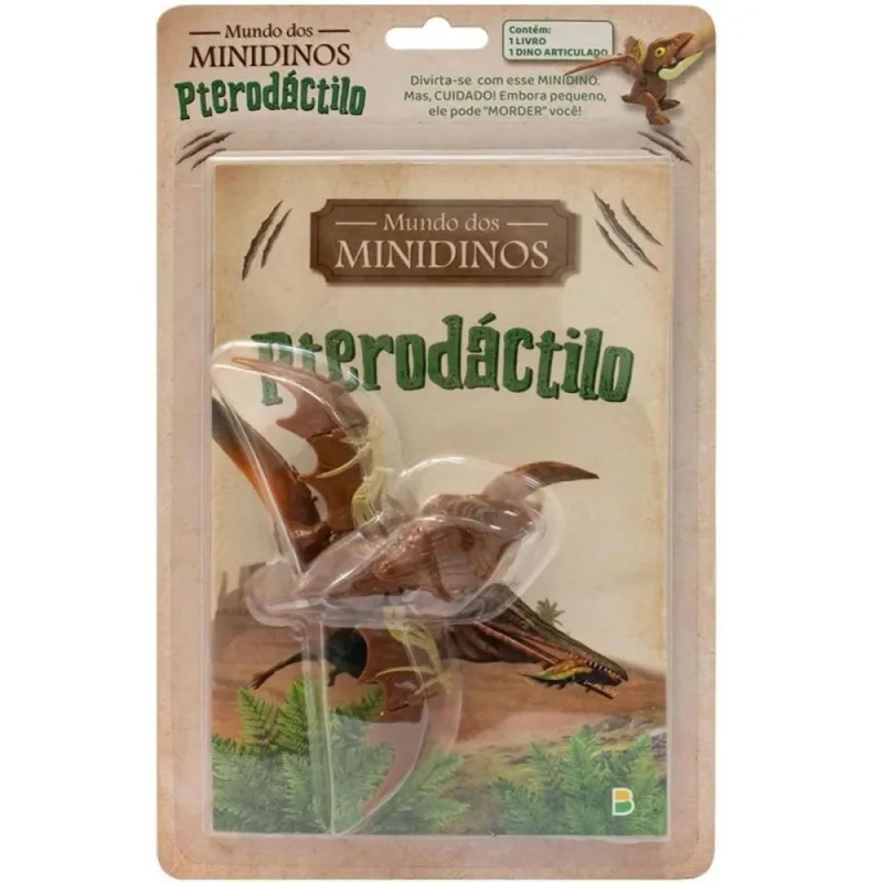 Livro Brinquedo Ilustrado Mundo dos Minidinos:pterodacti - Todolivro - Livros