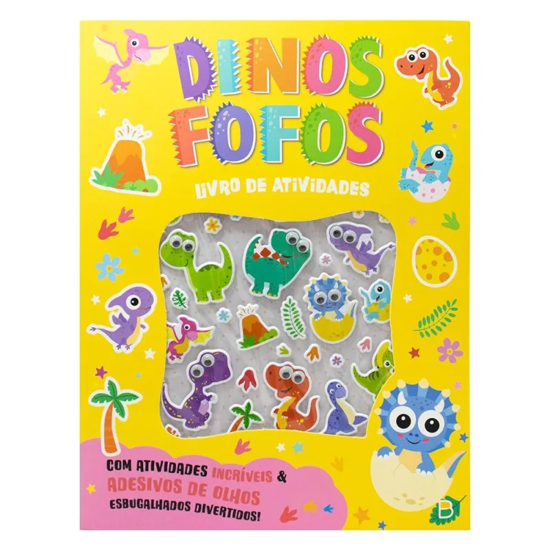 Olhinhos Doidinhos - Atividades E Adesivos: Dinos Fofos - LC - Livros