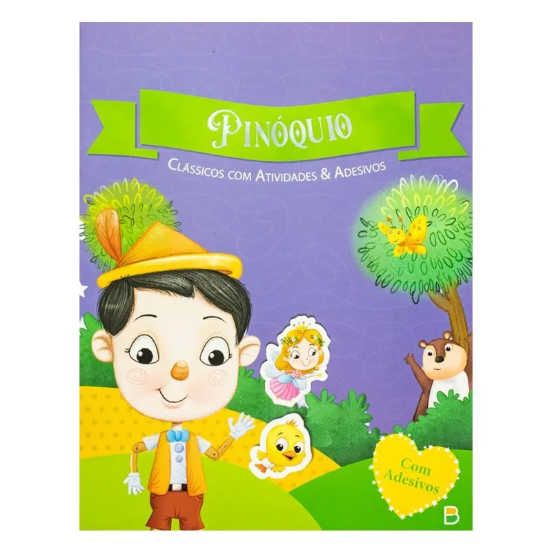 Clássicos Com Atividades E Adesivos: Pinóquio - LC - Livros