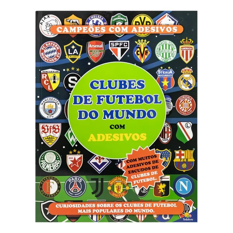 Campeões Com Adesivos: Clubes De Futebol Do Mundo - LC - Livros