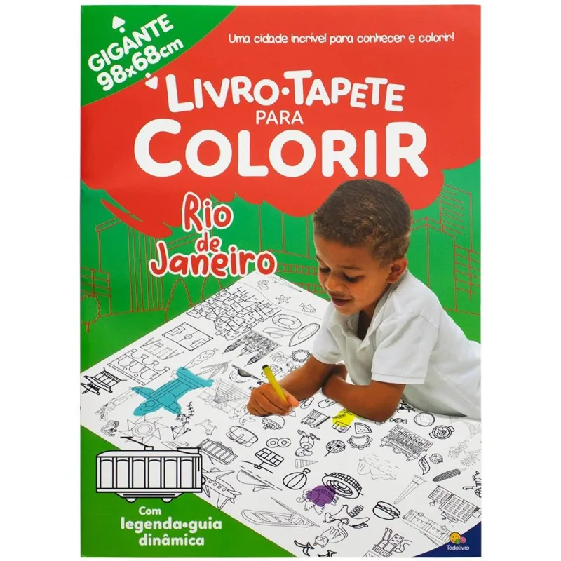 Livro-Tapete Para Colorir- Cidades Do Brasil: Rio De Janeiro - LC - Livros