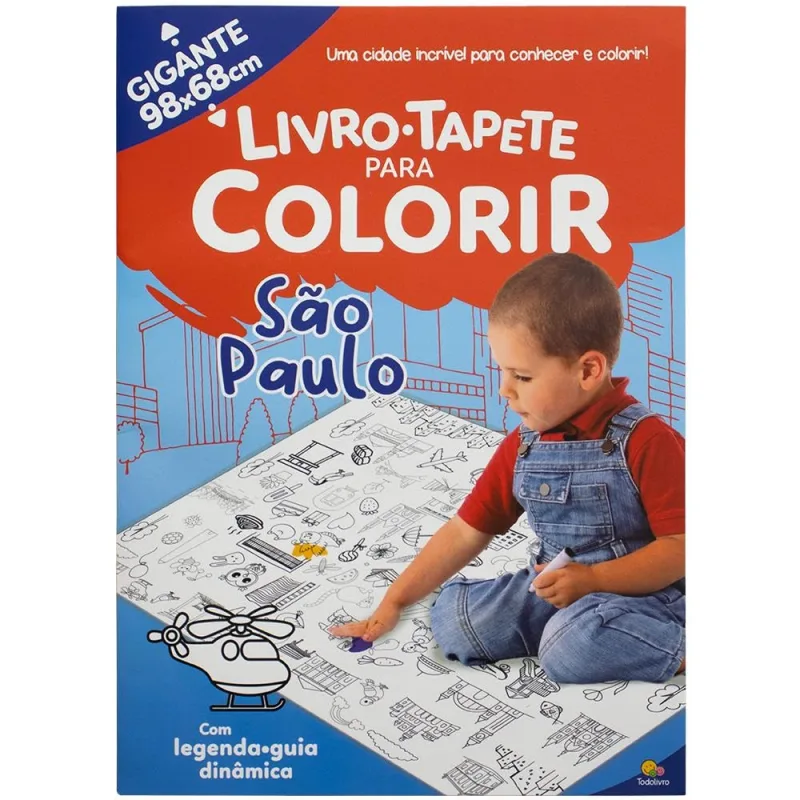 Livro-Tapete Para Colorir- Cidades Do Brasil: São Paulo - LC - Livros