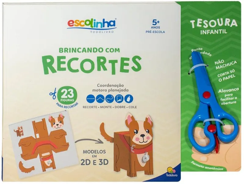 Escolinha Brincando Com Recortes + 5 Anos - LC - Livros
