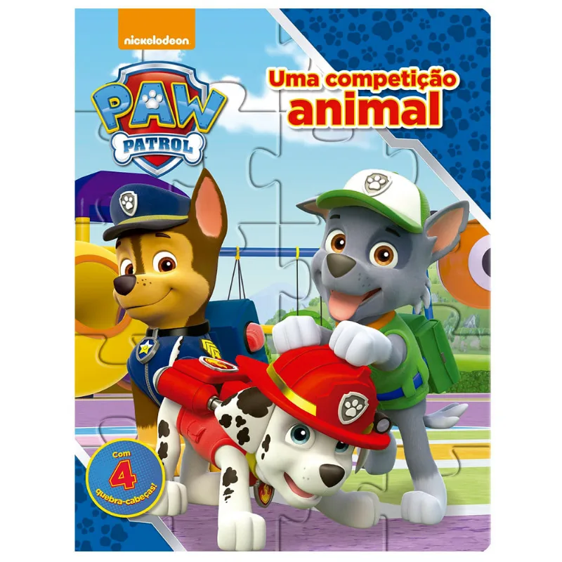 Livro e Quebra-Cabeça - Patrulha Canina - Uma Competição Animal - Ciranda Cultural