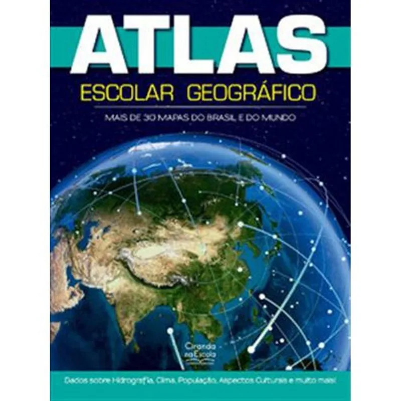 Livro Atlas Escolar Geográfico 48p Ciranda Cultural (MP)