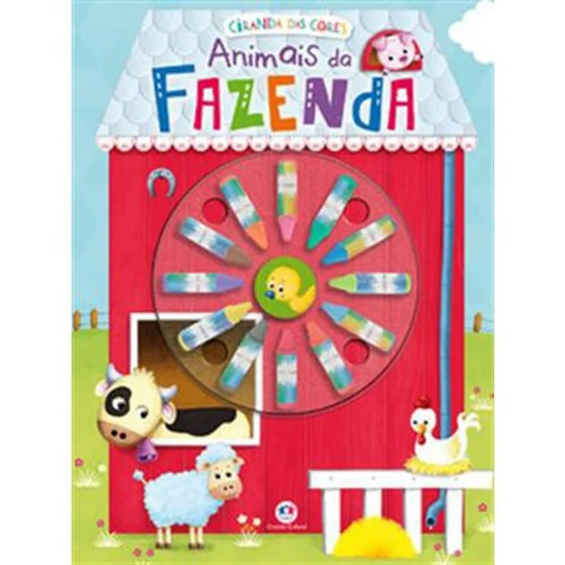 Livro Giz de Cera Animais Da Fazenda - Ciranda Cultural (MP)