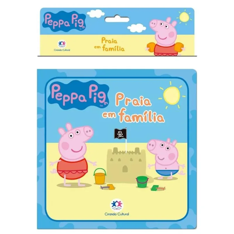 Livro Peppa Pig Praia em Família Ciranda Cultural - Ciranda Cultural - Utilidades E Casa
