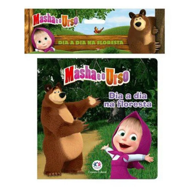 Livro De Banho Infantil Masha E O Urso Dia A Dia Na Floresta