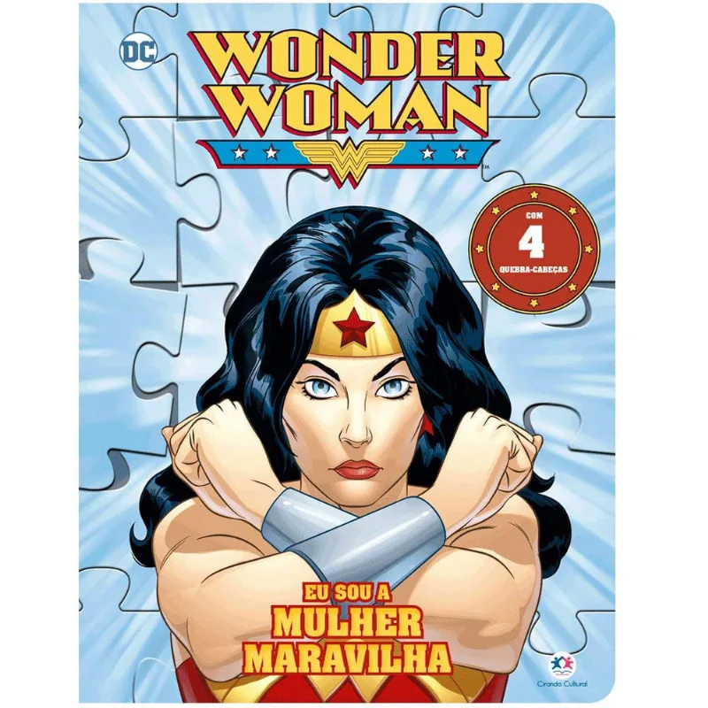 Livro e Quebra-Cabeça Infantil - Mulher Maravilha - Eu Sou A Mulher Maravilha! - Ciranda Cultural