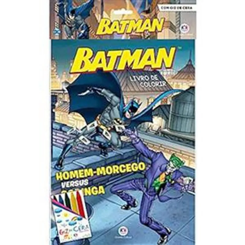 Livro Batman Com Giz De Cera Homem Morcego Vs Homem Coringa C Iranda Cultural (MP)
