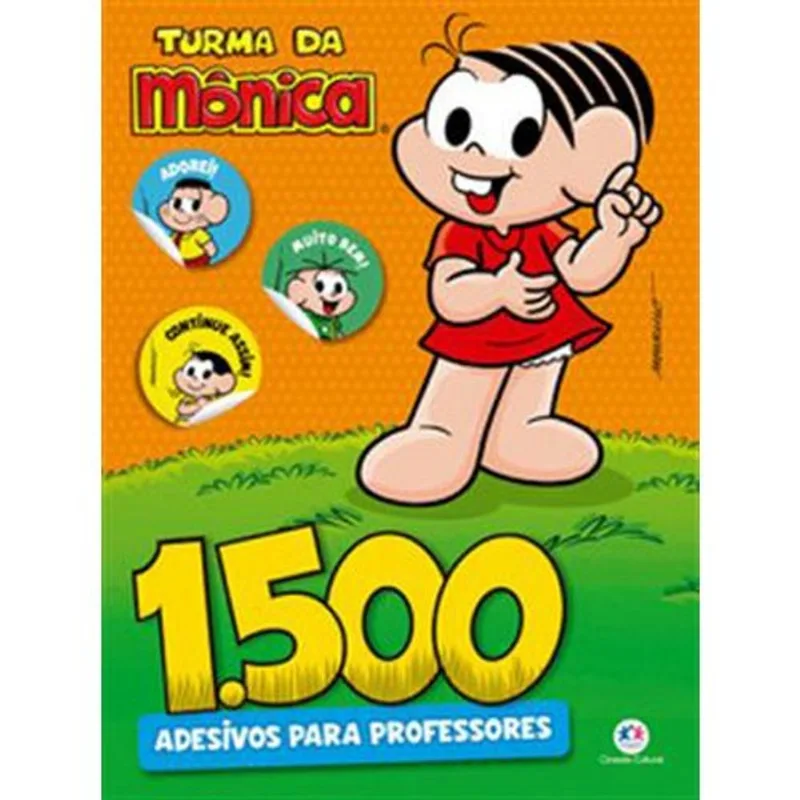 Livro 1500 Adesivos Para Professores Turma Da Mônica Ciranda Cu Ltural (MP)