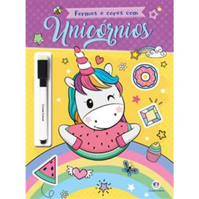 Livro Formas E Cores Com Unicórnios Ciranda Cultural (MP)