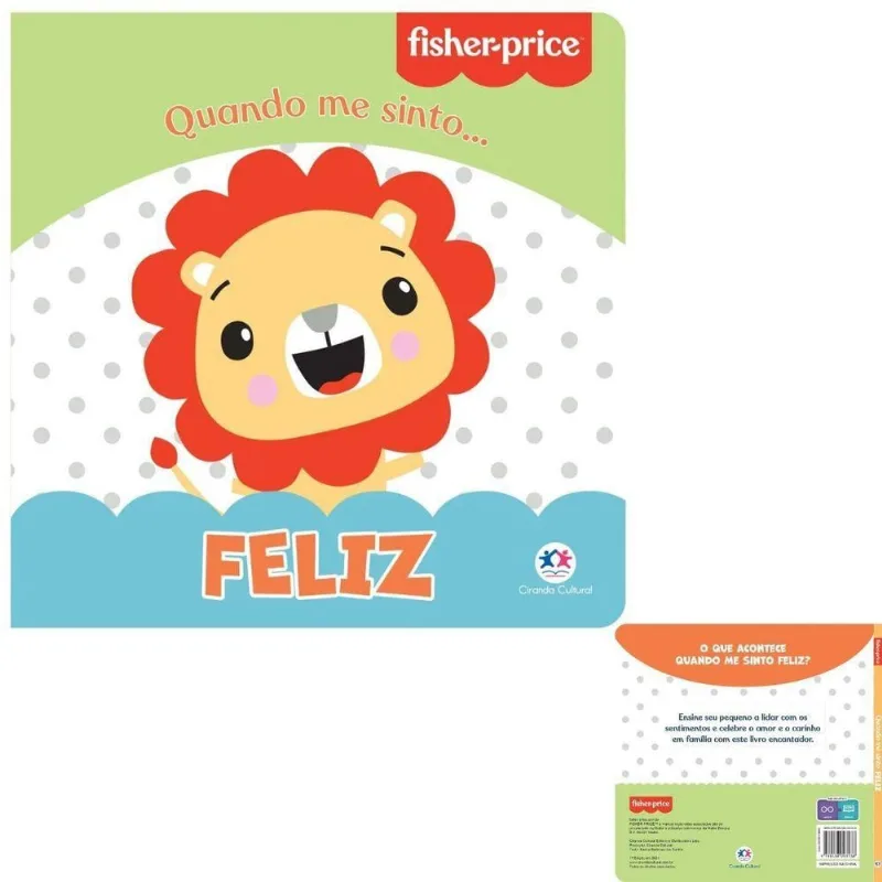Livro Infantil Fisher Price - Quando Me Sinto: Feliz de Karina Barbosa Cartonado 1ª Edição 2021 - CIRANDA CULTURAL - Livros