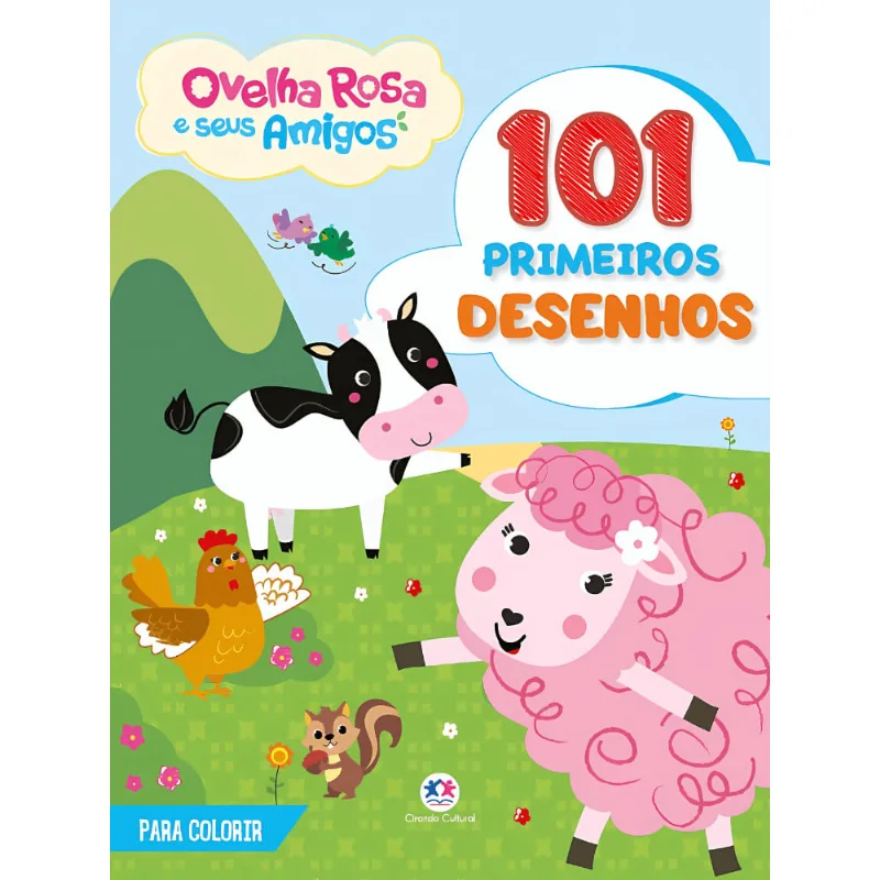 Livro 101 desenhos - Ovelha Rosa e Seus Amigos - Ciranda Cultural - CIRANDA CULTURAL - Livros