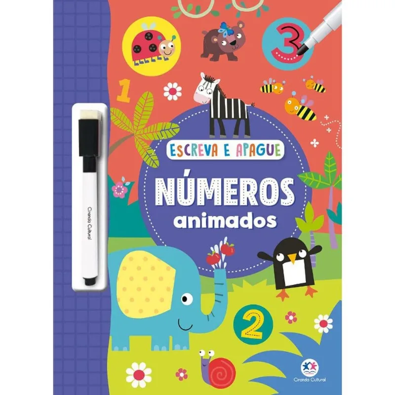 Livro Escreva E Apague - Números Animados (MP)