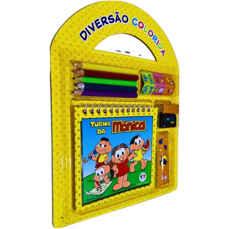 Conjunto De Atividades Turma Da Mônica Diversão Colorida