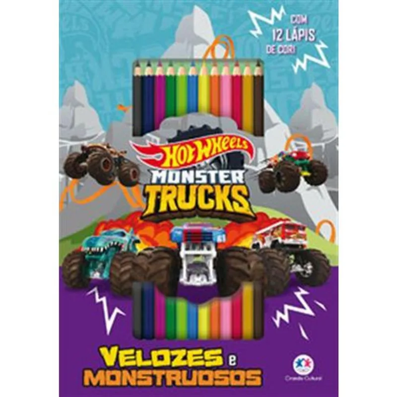 Livro Hot Wheels Velozes E Monstruosos Ciranda Cultural (MP)
