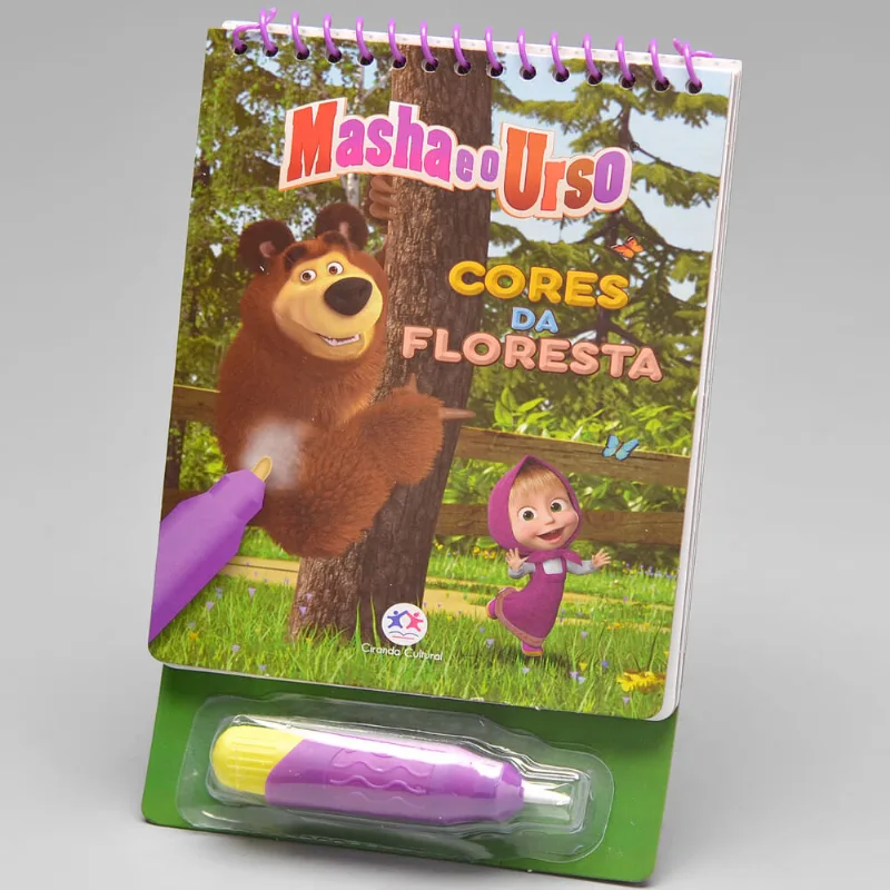 Livro Colorindo com Água Marsha e o Urso Marsha e o Urso