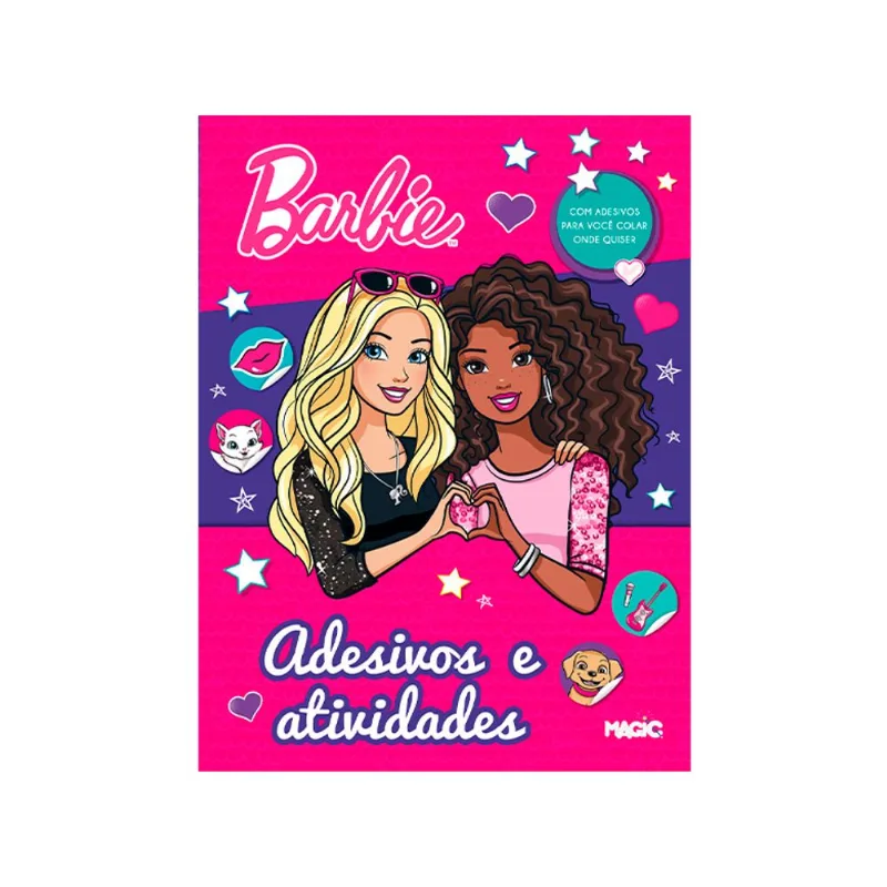 Livro Magic Barbie C/ Adesivos e Atividades un