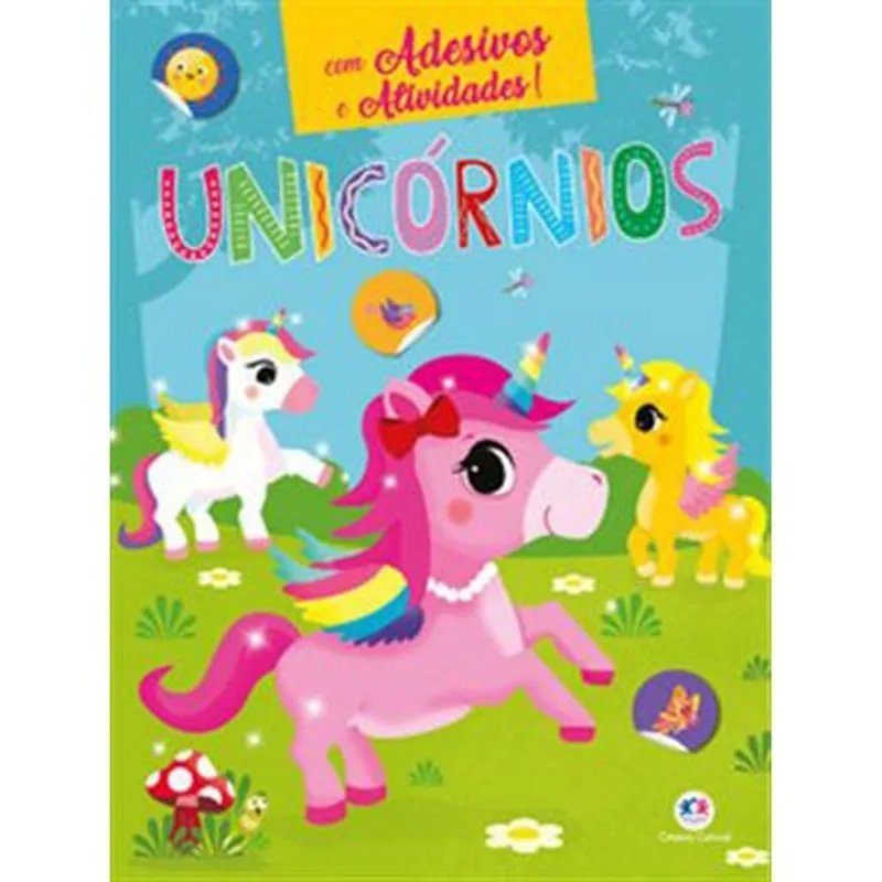 Livro Unicórnios com Adesivos e Atividades - Ciranda Cultural (MP)