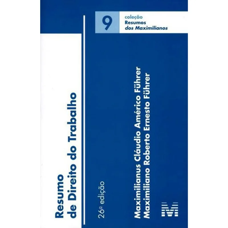 RESUMO (09) DIREITO DO TRABALHO - 26 ED./2016 - VOL. 9