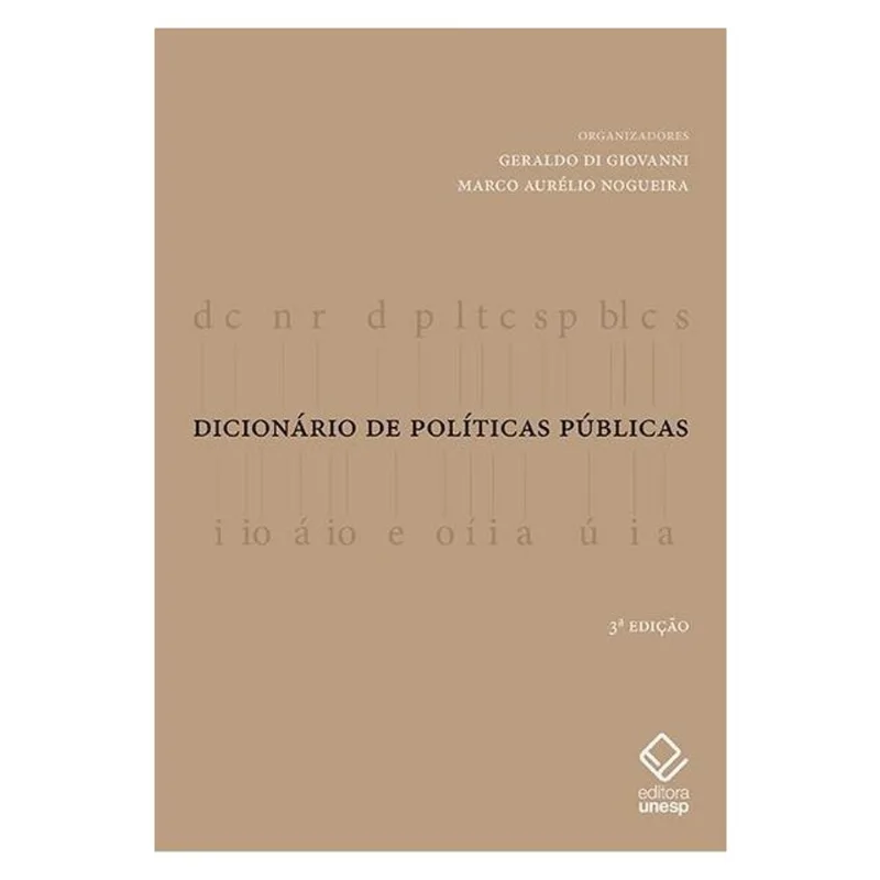 DICIONÁRIO DE POLÍTICAS PÚBLICAS - 3ª EDIÇÃO