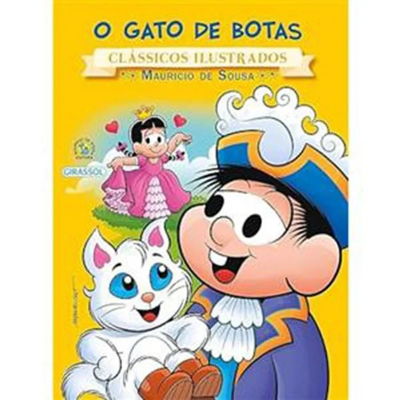 Livro Turma Da Mônica Clássicos Ilustrados O Gato De Botas Gi Rassol Brasil (MP)