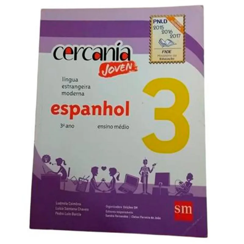 Livro Cercania Joven Espanhol 3° Ano Editora SM (MP)