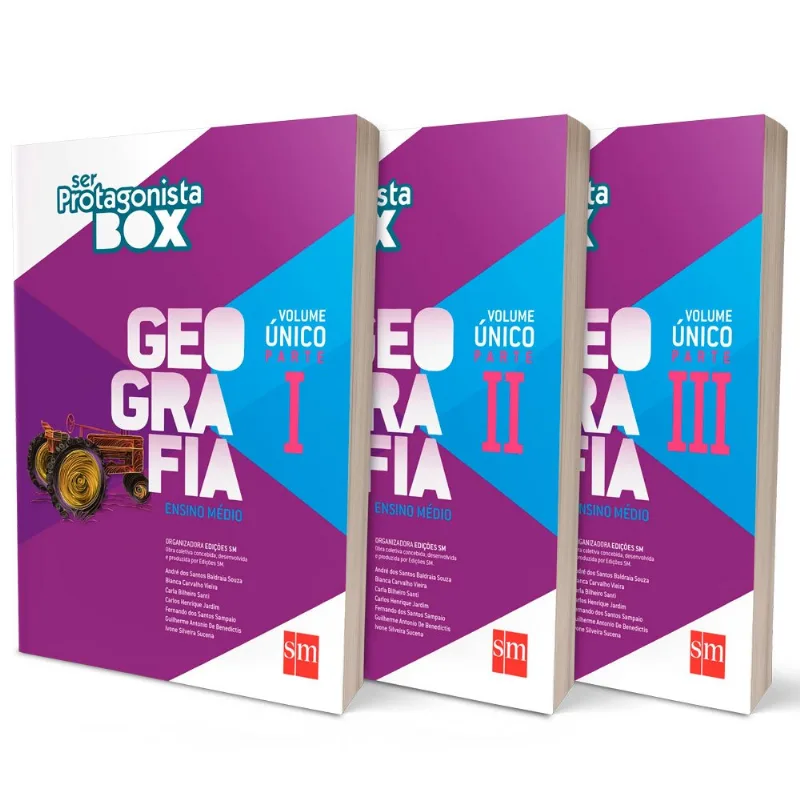 Box Livro Ser Protagonista Geografia Editora SM (MP)