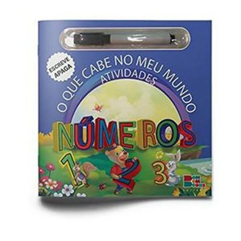 Livro Escreve Apaga O Que Cabe No Meu Mundo Atividades Numeros P Equeno Bom Bom Books (MP)