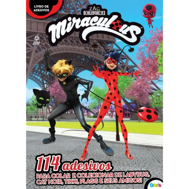 Miraculous Ladybug Livro de Adesivos