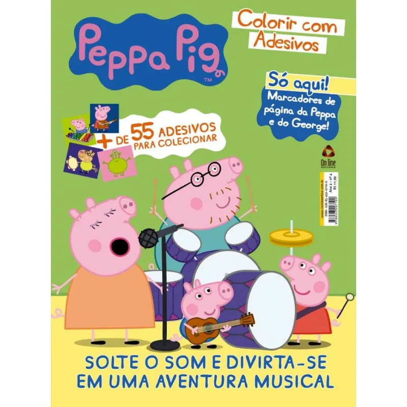 Peppa Pig Colorir com Adesivos 04