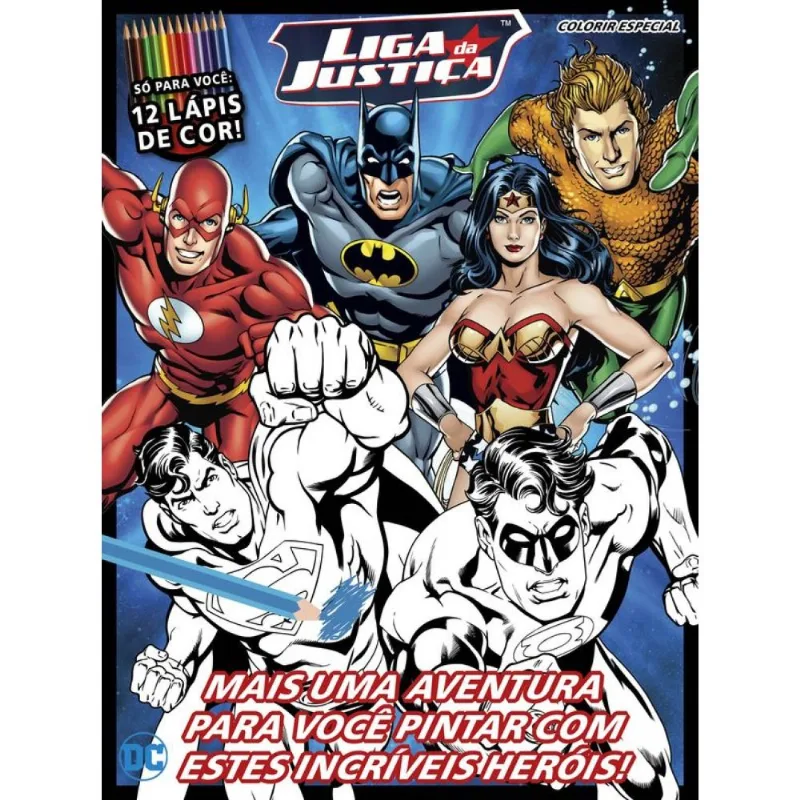 Liga da Justiça - Colorir Especial 02