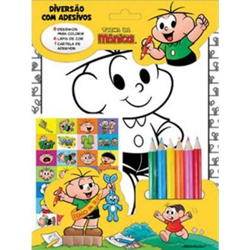 Livro Turma Da Mônica Diversão Com Adesivos On Line (MP)