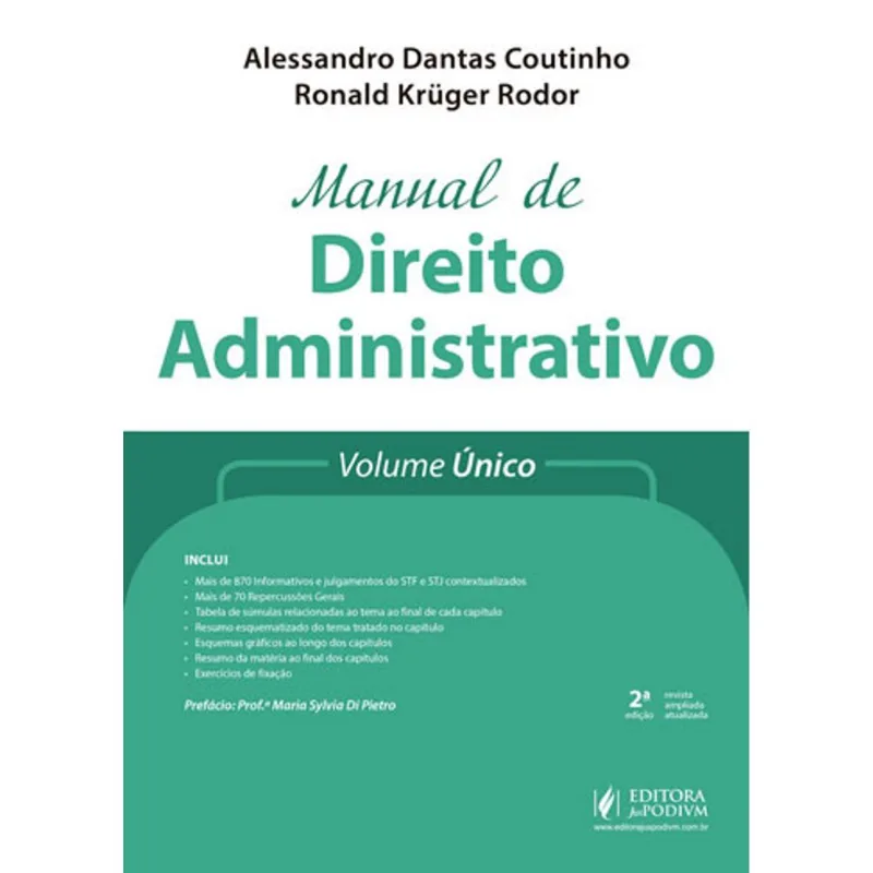MANUAL DE DIREITO ADMINISTRATIVO - 2018