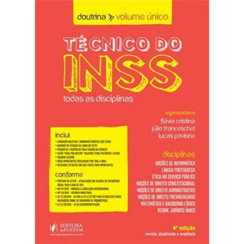 TÉCNICO DO INSS - 2019
