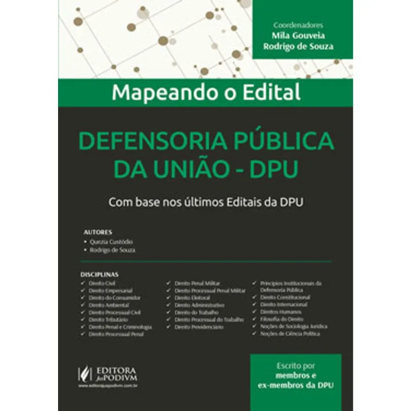 MAPEANDO O EDITAL - DEFENSORIA PÚBLICA DA UNIÃO - DPU - 2019