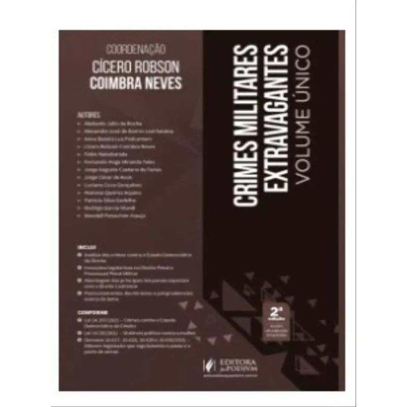 CRIMES MILITARES EXTRAVAGANTES - VOLUME ÚNICO - 2022
