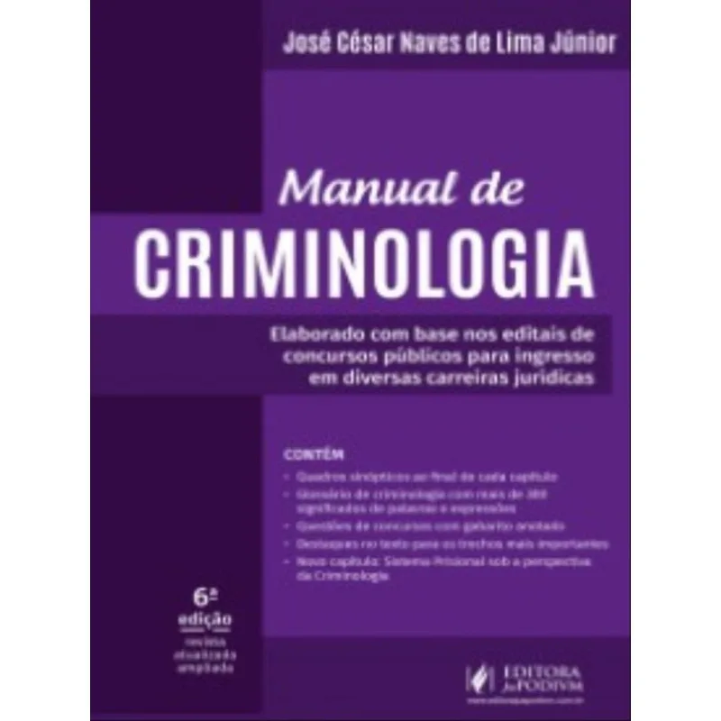 MANUAL DE CRIMINOLOGIA - 2022