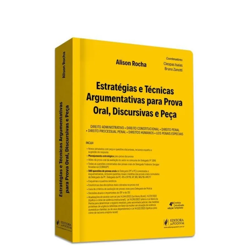 ESTRATÉGIAS E TÉCNICAS ARGUMENTATIVAS PARA PROVA ORAL, DISCURSIVAS E PEÇA - 2023