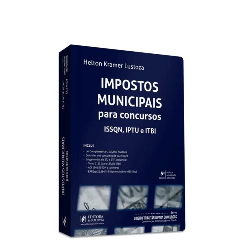 IMPOSTOS MUNICIPAIS PARA CONCURSOS - ISSQN, IPTU E ITBI - 2023