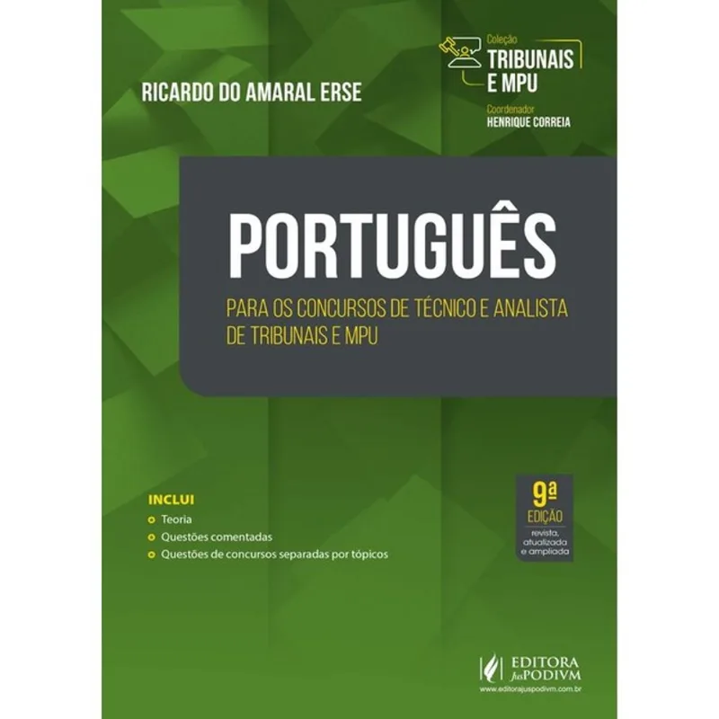 PORTUGUÊS PARA OS CONCURSOS DE TÉCNICO E ANALISTA - 2024