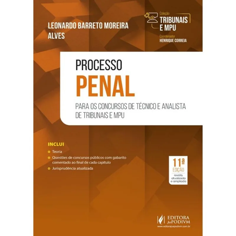 PROCESSO PENAL - PARA TÉCNICO E ANALISTA - 2025