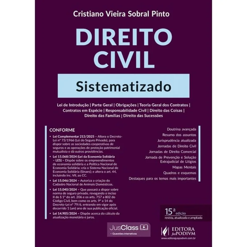 DIREITO CIVIL SISTEMATIZADO - 2025
