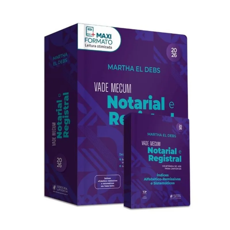 VADE MECUM NOTARIAL E REGISTRAL - COLETÂNEA DE LEIS PARA CARTÓRIOS - 2026