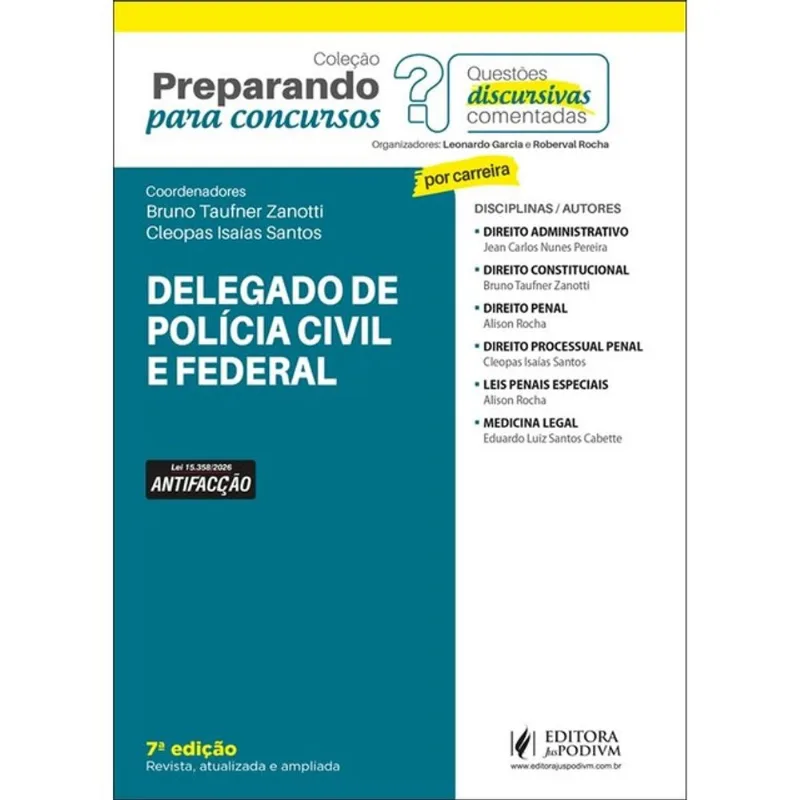 DELEGADO POLÍCIA CIVIL E FEDERAL - 2026
