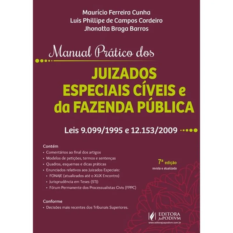 MANUAL PRÁTICO DOS JUIZADOS ESPECIAIS CÍVEIS E DA FAZENDA PÚBLICA - 2026