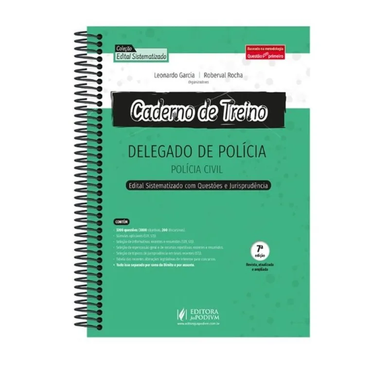 CADERNO DE TREINO PARA DELEGADO DE POLÍCIA - POLÍCIA CIVIL - 2026